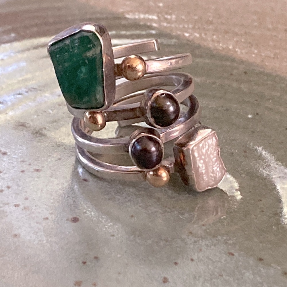 Lilly Barrack One of Kind 14K & Sterling Ring